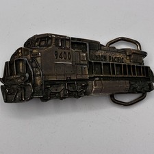 Vintage Union Pacific DASH 8 9400 Locomotive Train Railroad Belt Buckle