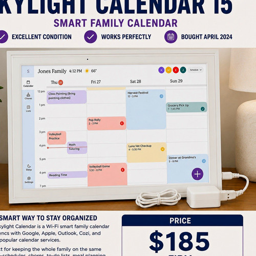 Skylight Calendar 15" Smart Family Calendar 2024 Model R2023