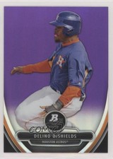 2013 Bowman Platinum Retail Chrome Purple Refractor Delino DeShields Jr 1md