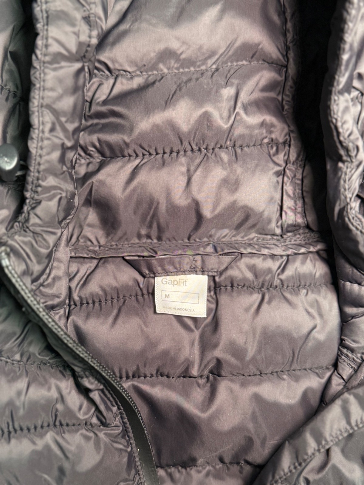 Gapfit Primaloft down alternative black puffer ja… - image 3