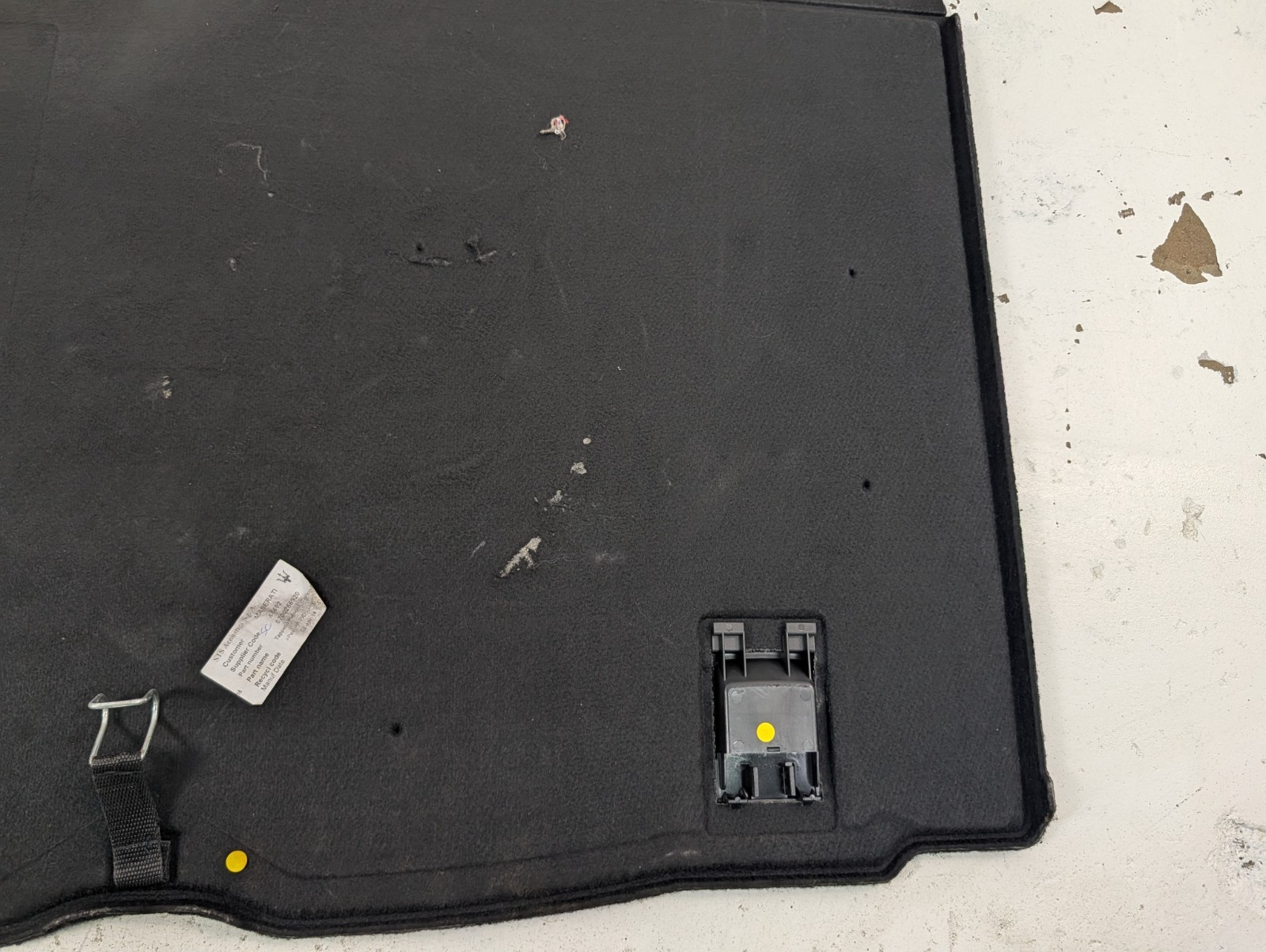 Maserati Ghibli 2014-2019 Rear Right Trunk panel carpet P/N 6700256920
