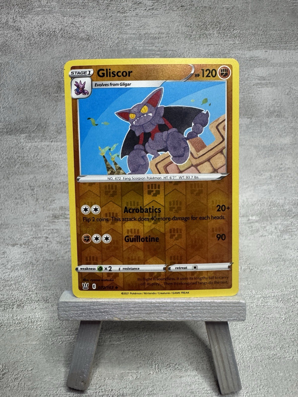 Pokemon Card Battle Styles 72/163 Gliscor Reverse Holo Uncommon