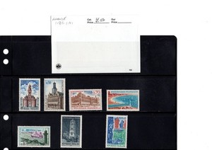BH GOLDPATH: FRANCE STAMP, CAT VALUE $4.50, #1185-1191 BHS_001_146_24