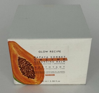 Glow Recipe Papaya Sorbet Enzyme Cleansing Balm Sealed 3.38 Oz New In Box Sealed
