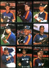 1991 Mothers Cookies HOUSTON ASTROS Near Team Set 25/28 BIGGIO FINLEY GONZALEZ