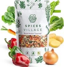 (Free Duty Tax) Spices Village Dried Ramen Toppings, Vegetable Mix, Nutritio