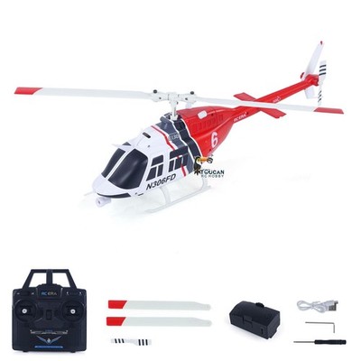 Bell206 2.4G RC Helicopter Simulation Model C138 Stunt Aircraft Gyroscope Servo