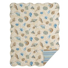 Madeira Quilted Throw Blanket 58"L x 48"W