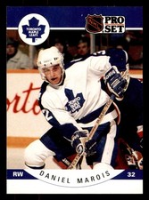  284 Daniel Marois 32 Maple Leafs 1990 Pro Set Hockey Sports Trading Card 