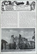 WINTON CASTLE, EAST LOTHIAN. A SEAT OF MRS. NISBET HAMILTON OGILVY, OF BELHAVEN,