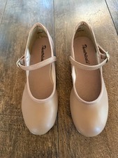 Theatricals Children s Tan Mary Jane Tap Dance Shoes Size 12.5 M