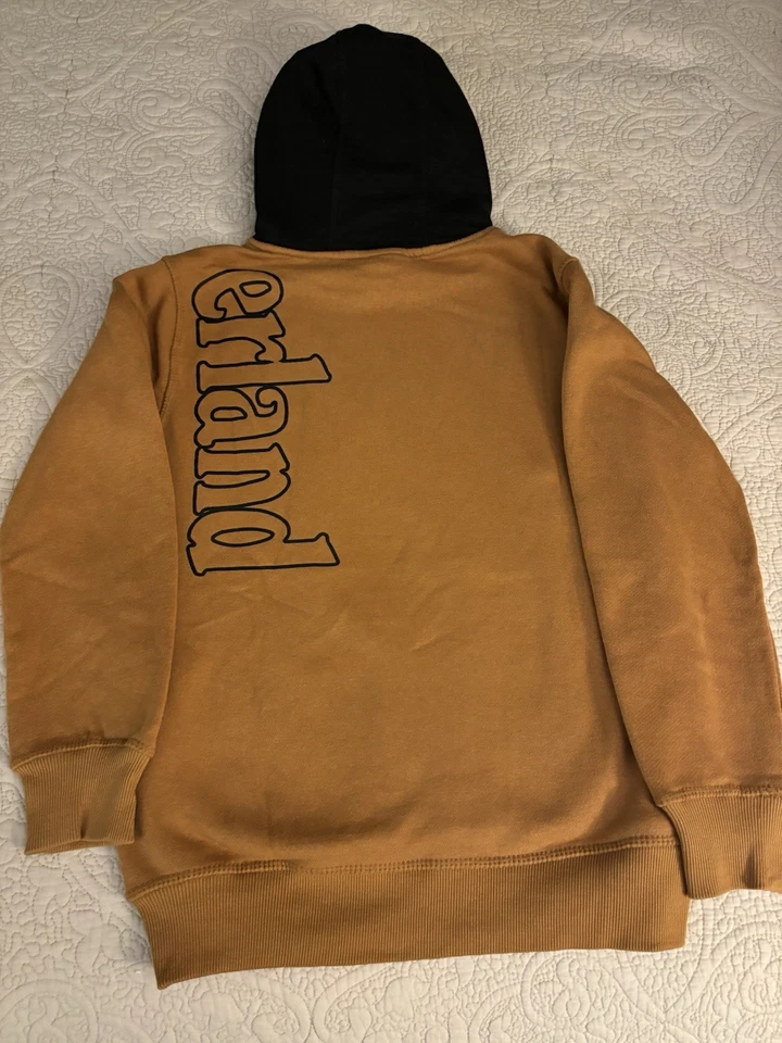 Timberland Sudadera con Capucha Marrón con Logo Negro y Capucha Juvenil M 10/12 Foto 2 de 3