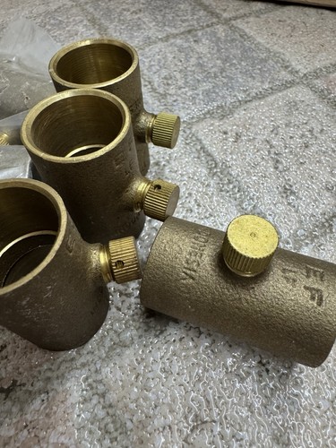 1 Piece, 3/4 X 3/4 Copper Drain Coupling With Cap