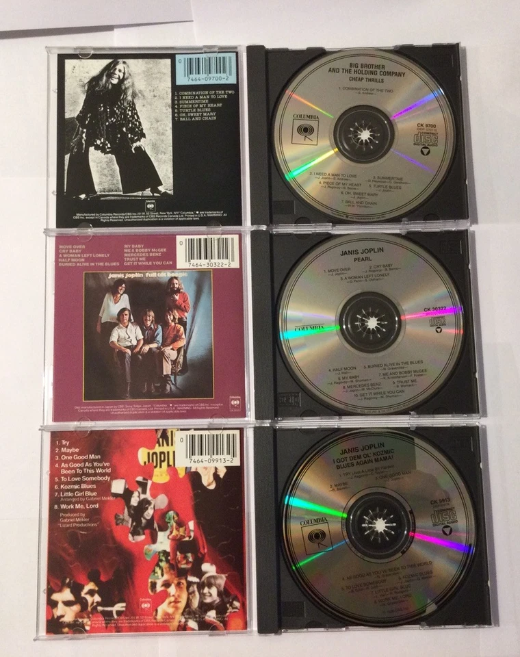 Janis Joplin 3 CD Box Set CDs Classic Rock Foto 3 de 3