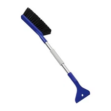 Car Snow Brush with Ice Scraper, 24.4" No Scratch Soft Bristle Brush Ice Blue