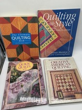Lot Of 4 Vintage QUILT Pattern Quilting Reference Books 1E
