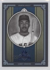 2005 Donruss Diamond Kings Blue Framed Black & White /100 Garret Anderson #1 0b5