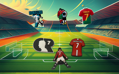 Set of 6 Ronaldo charms compatible with croc