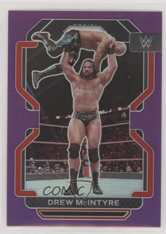 2022 Panini Prizm WWE Purple Prizm 72/149 Drew McIntyre #155 d9r
