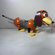 Disney Pixar Toy Story Slinky Dog Pull Toy Plastic Orange Brown Red White