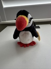 TY Beanie Baby "PUFFER" - Original, Retired Puffin Bird 1997 Vintage with Tags