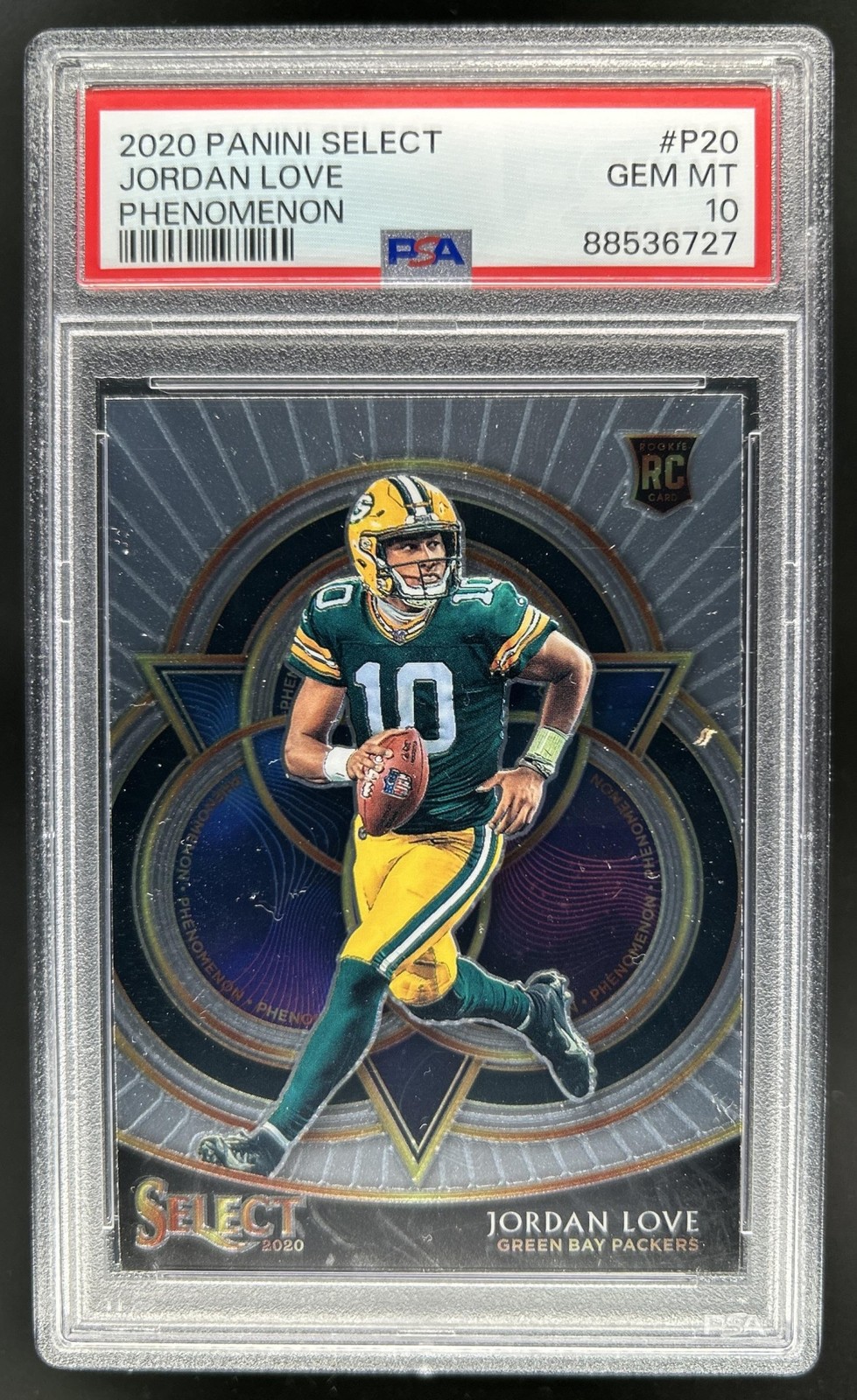 Jordan Love Panini Select Phenomenon #P20 Base