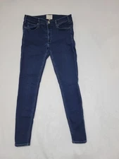 McGuire Jeans Womens 29 Tapered Ankle Stretch Mid Rise USA Made Cotton Blend