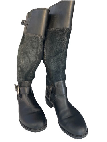 Timberland Earthkeepers stivali alti neri in pelle scamosciata da donna taglia 5W/38/US 7 - Foto 3 di 15