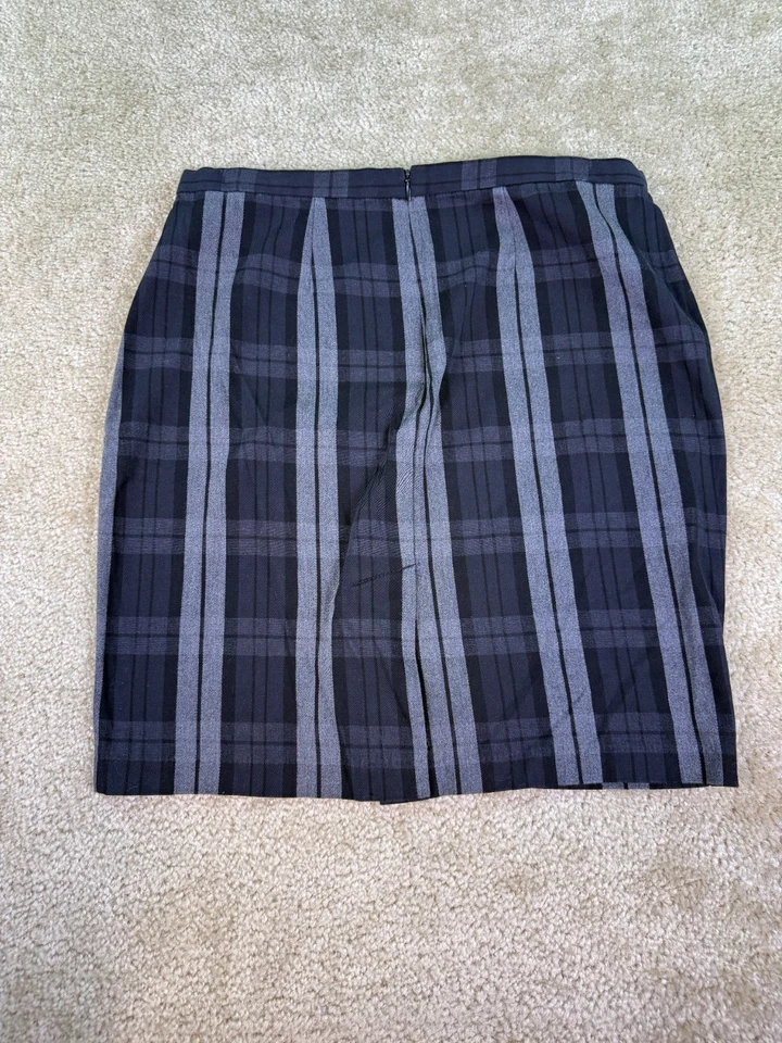 Falda lápiz Dockers para mujer talla 10 brezo a cuadros mini oficina carrera C930 Foto 2 de 4