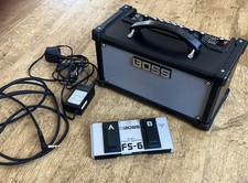 Boss Dual Cube LX amplifier with Bluetooth Adaptor and FS-6 Dual Foot Switch