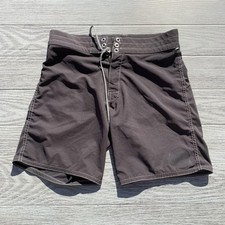 Birdwell Beach Britches Board Shorts Mens 30 Black Surf Swim Trunks Made USA