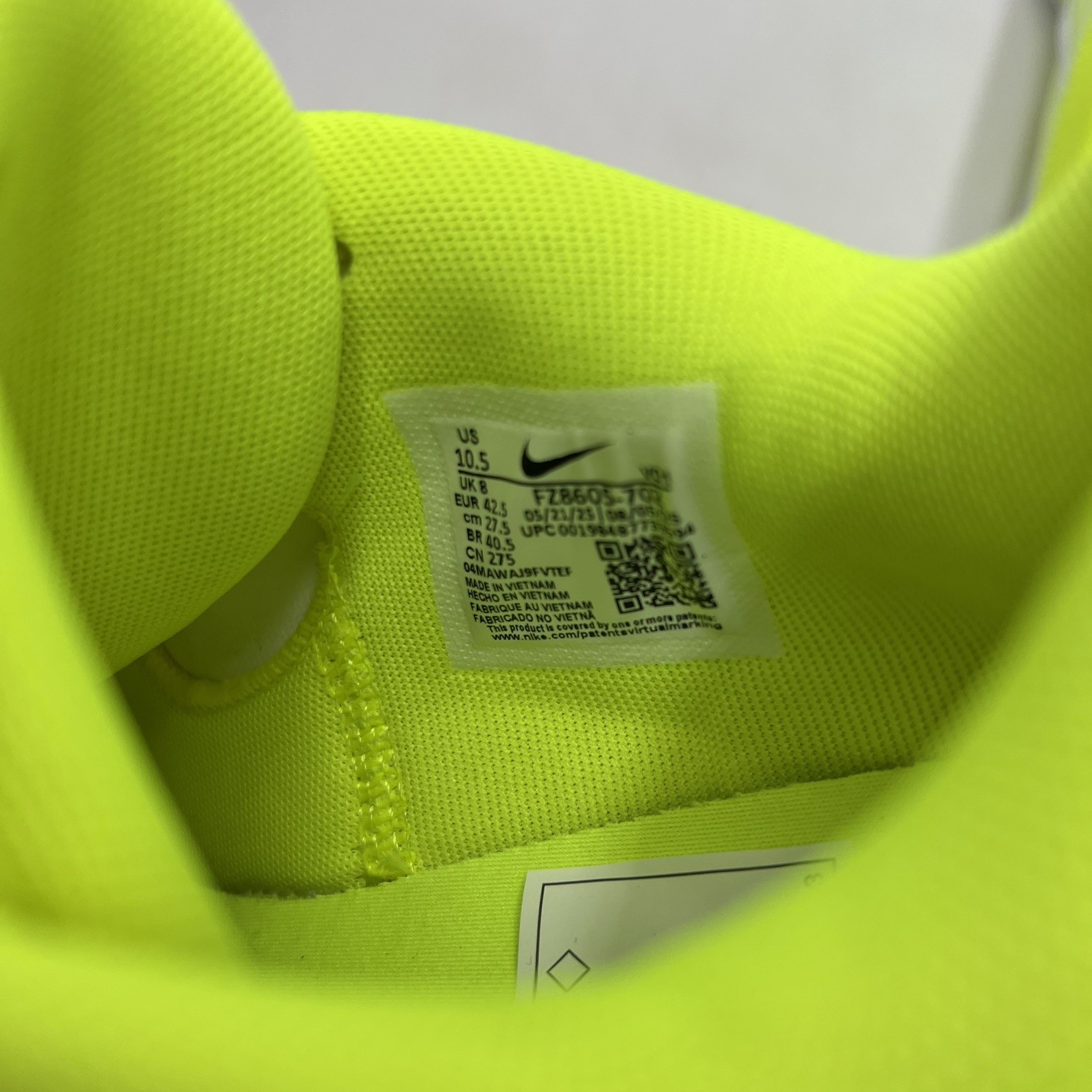 Nike A’One ‘Lem and Lime’ Basketball Shoes Uk8 Eu42.5 Sports FZ8605-702 RRP£100 image 9