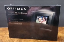 NIB Optimus 7" Digital Photo Frame with Stylish Black Frame New In Box