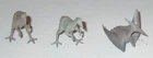 Marx 1950s-1960s Prehistoric Play Set Parasaurolophus and Marbled Pteranodon