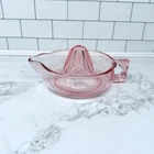 Vintage Sunkist Juicer Reamer Pink Depression Glass Collectible