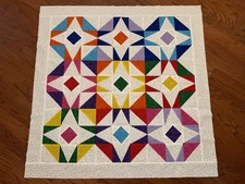 This and That  Lap or Baby Quilt Top - Lots of Color