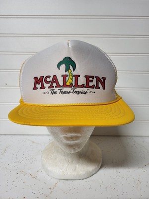 Vintage McAllen The Texas Tropics Hat Snapback Trucker Mesh Rope