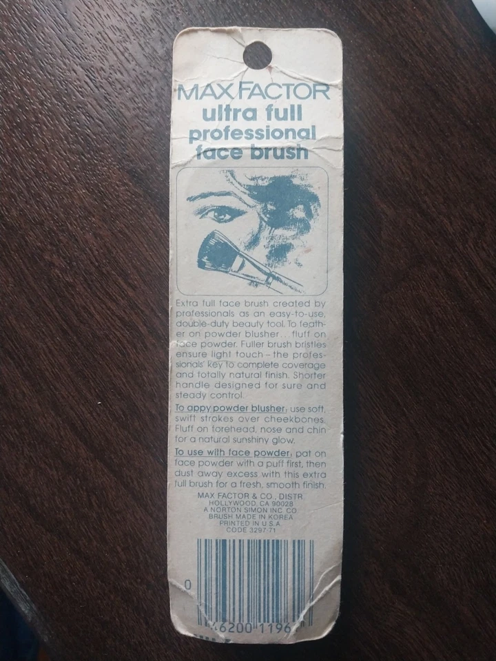 Vtg 80s Max Factor Professional Face Brush Nip - Image 2 of 2