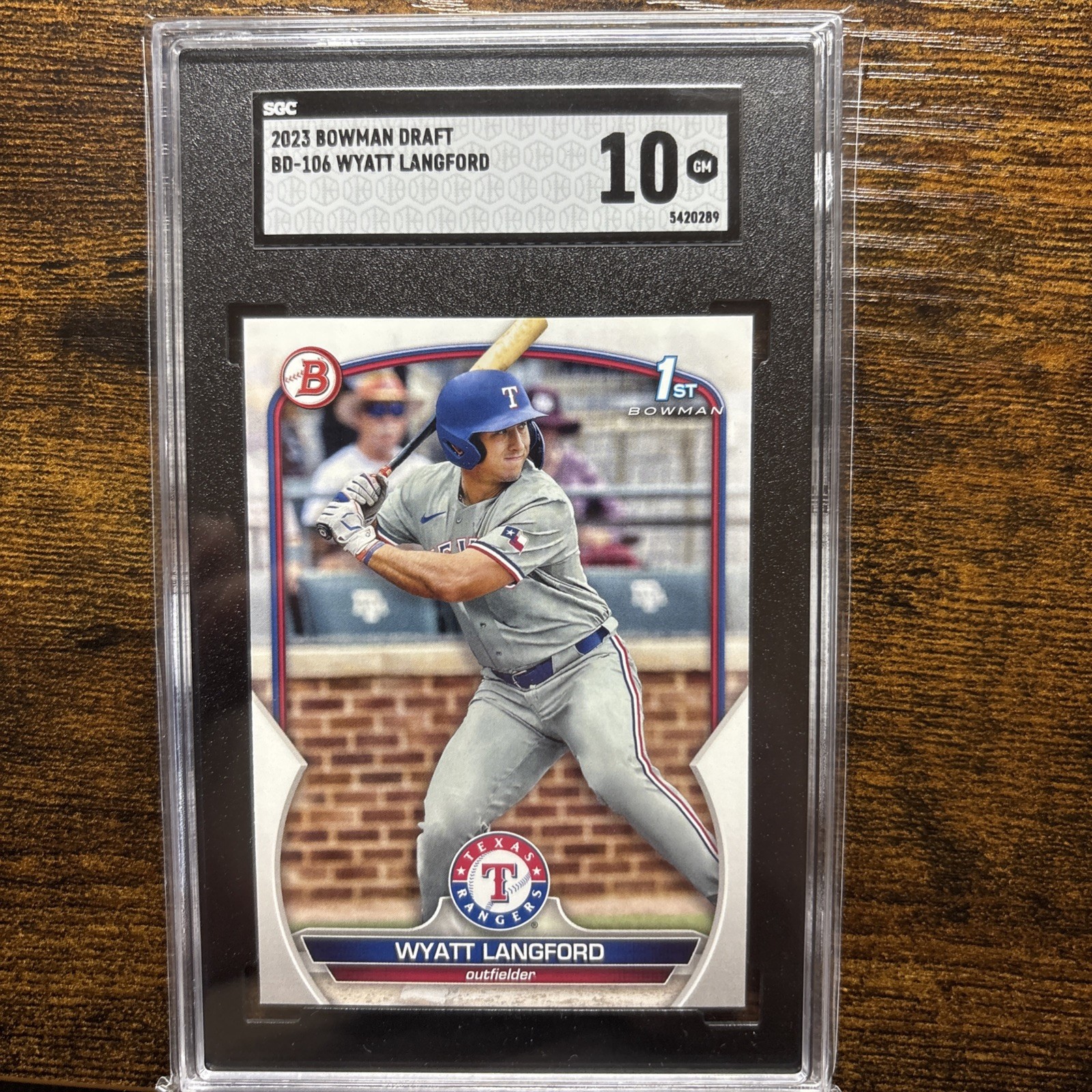 2023 Bowman Draft - Wyatt Langford #BD-106 (RC)