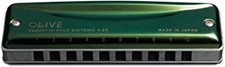 SUZUKI 10 Hole Harmonica OLIVE C 20 Key of F