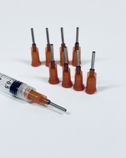 10pcs Brown 15G 13mm Dispensing Blunt Precision Tips Nozzle for Glue,oil Paints