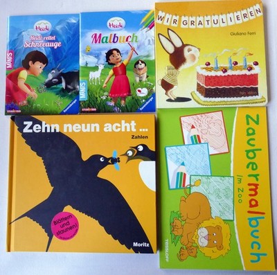 Bücherpaket Kinder ab 3 Jahre- 5 Bücher - ungelesen