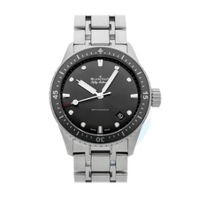 Blancpain Fifty Fathoms Bathyscaphe Steel Auto 43mm Grey Watch 5000-1110-70B