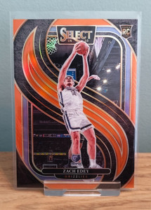 2024-25 Panini Select  Zach Edey #192 Orange Prizm /65 Premier Level  Rookie RC
