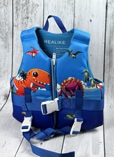 Kids Swim Vest Toddler Floaties Adjustable Safety Strap Swimming Aids M 4-6 Yrs