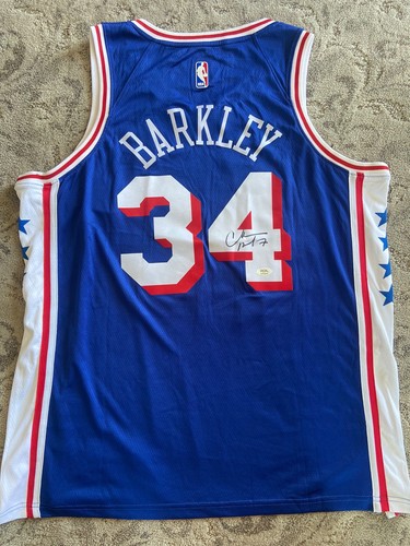 Charles Barkley Signed Autograph Auto Philadelphia 76ers Sixers Jersey PSA/DNA - Picture 2 of 3