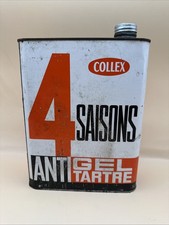 Ancien Bidon COLLEX Anti-gel Tartre Huile .. ESSO SHELL BP NO PLAQUE ÉMAILLÉE ..