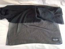 Joanna Chen Xscape Long Scarf Shall Sheer Black 80”x17.5” 