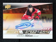 2021 Upper Deck Credentials Gold Achievement 9/10 Dawson Mercer #SGR10 Auto 1ac1