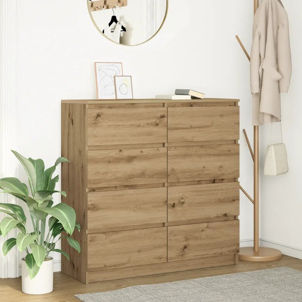Sideboard Anrichte Kommode Artisan-Eiche 100X35X99 Cm Holzwerkstoff-image